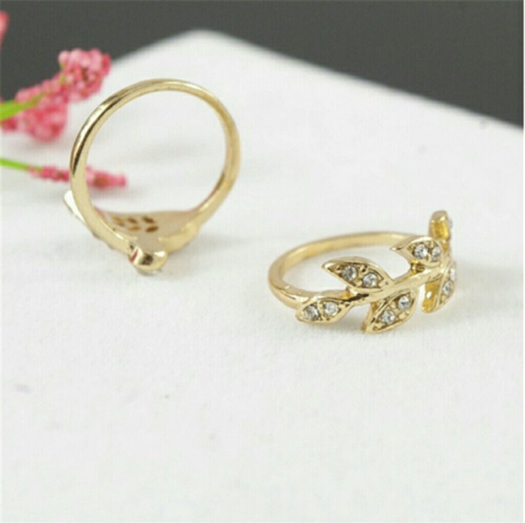 ❤ NEW Women's 3 PCS Rings Set Gokd color - Picture 4 of 8